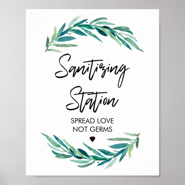 Grünpflanzen der Sanierungsstation Poster (Vorne)