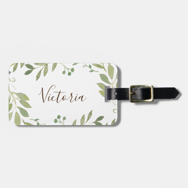 Grünpflanzen Gepäckanhänger (Vorderseite horizontal)