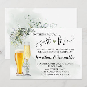 Grünpflanzen Nichts Extravagant nur Liebe Elopemen Save The Date