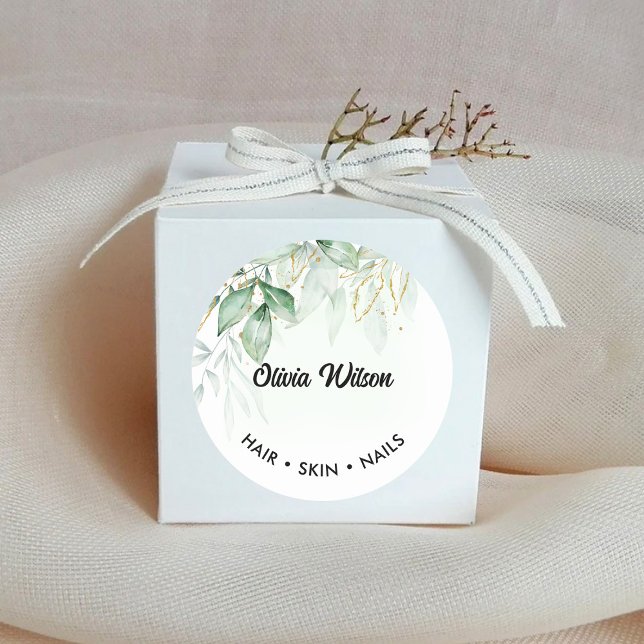 Grünpflanzen Runder Aufkleber (Von Creator hochgeladen)