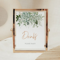 Grünpflanzen Succulents Babydusche Getränke