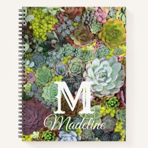 Grünpflanzen Succulents Notizbuch