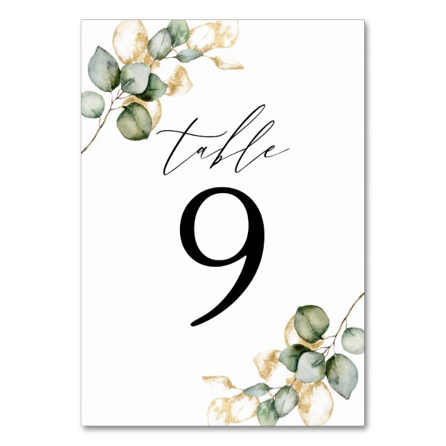 Grünpflanzen Tischnummer 9 (Vorderseite)