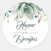 Grünpflanzen und Gold | Botanische Hochzeit