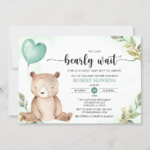 Grünpflanzen wir können Teddy Bear Baby Dusche war