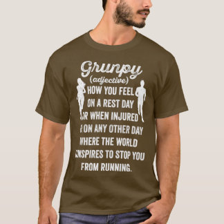 Grunpy Run Funny Running 10k Runner Marathon Runne T-Shirt