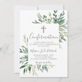 Grünrahmen Bestätigung Einladung