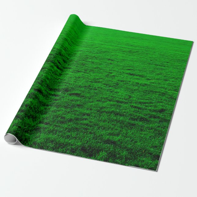 Grünrasen im Hintergrund Geschenkpapier (Ungerollt)