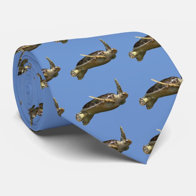 Grünschildkröte Krawatte (Gerollt)