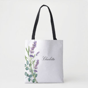 Grünschrift des Grüns des Eukalyptus-Grüns, weiß Tasche