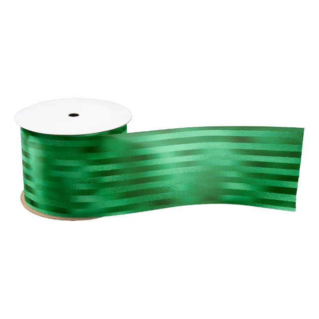 Grünstreifen Satinband (Spule)