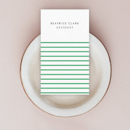 Grünstreifen Trendy Moderne Minimal einfach Visitenkarte