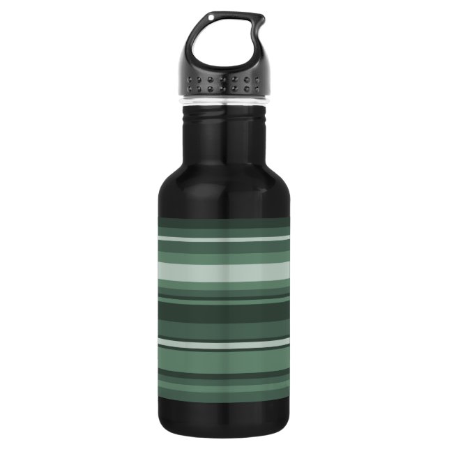 Grünstreifen Trinkflasche (Vorderseite)