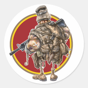 Grunt-Aufkleber Runder Aufkleber