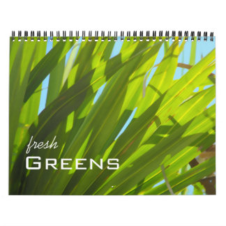 Grüntöne in der Natur Kalender