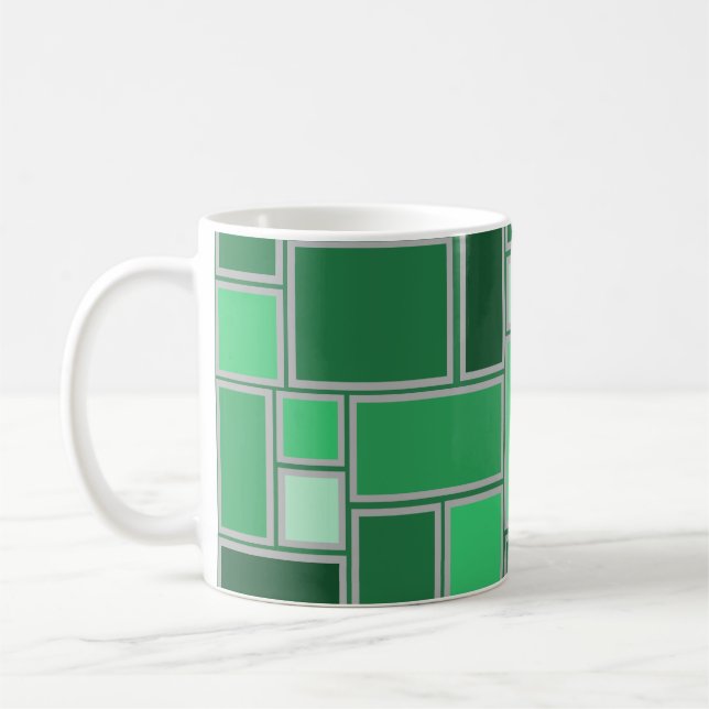 Grüntöne Kaffeetasse (Links)
