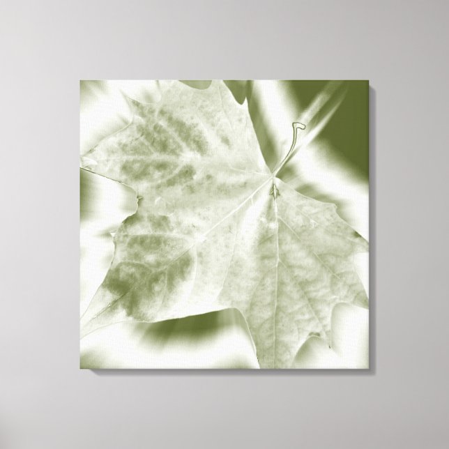 Grüntöne Leinwanddruck (Vorderseite)