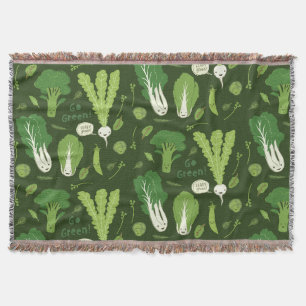 Grüntöne mit Blättern Happy Garden Veggies Niedlic Decke