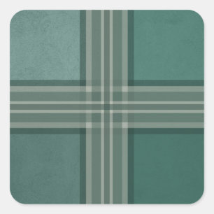 Grüntöne Quadratischer Aufkleber