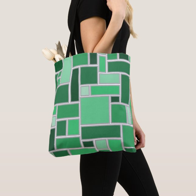Grüntöne Tasche (Von Nahem)