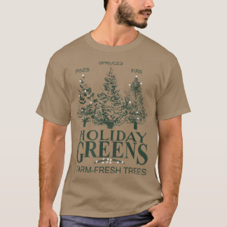 Grüntöne Urlaub Farm Frische Weihnachtsbaumen Pina T-Shirt