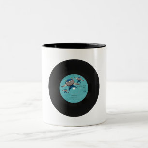 Grüntyers Kunstwerk  neue Single, “Whalesong" Zweifarbige Tasse