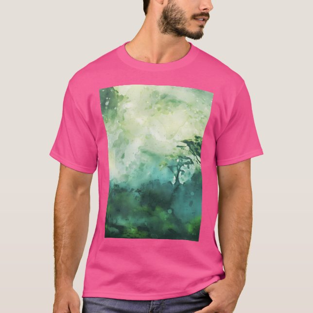 Grünwald_Aquarellmalerei T-Shirt (Vorderseite)