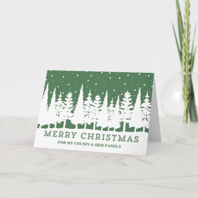 Grünwald Cousin und Weihnachten Karte (Vorderseite)