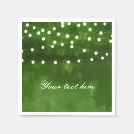 Grünwald Rustikale Lichter Hochzeiten Napkins Serviette