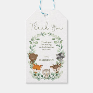 Grünwald Waldtiere Baby Dusche Gefallen Geschenkanhänger