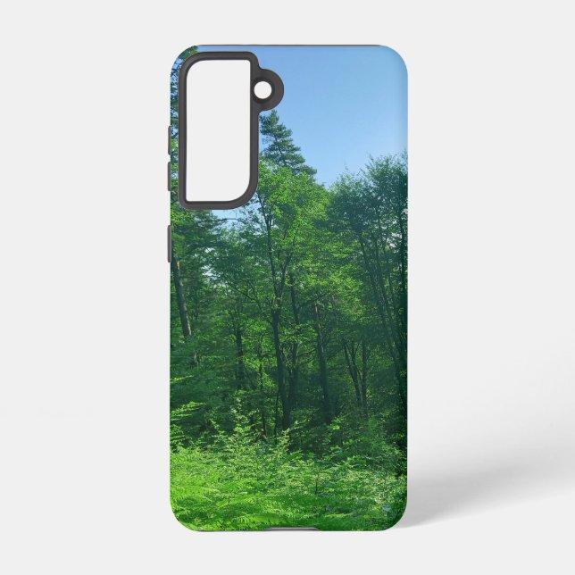 Grünwaldlandschaftsfotografie Samsung Galaxy Hülle (Rückseite)