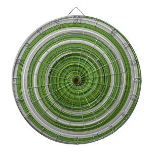 Grünweißes Spiralmuster Dartscheibe