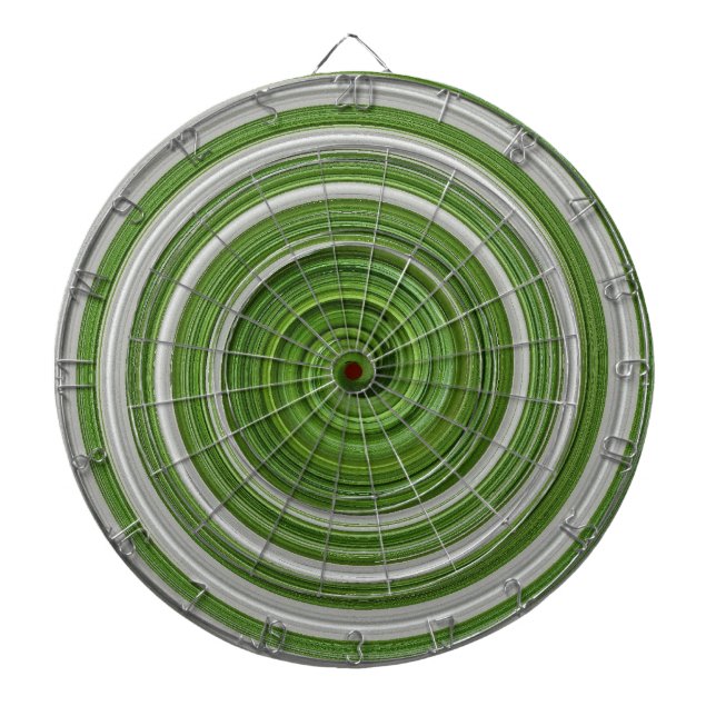 Grünweißes Spiralmuster Dartscheibe (vorne)