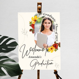 Gruppe 2023 Foto Graduation Party Willkommen Poster