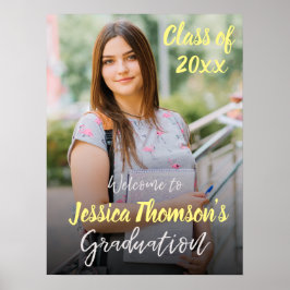 Gruppe 2025 Foto Graduation Party Willkommen Poster