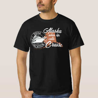 Gruppe Alaska Kreuzfahrt T-Shirt