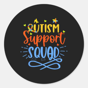 Gruppe "Autismus Support Squad Autismus Awareness  Runder Aufkleber