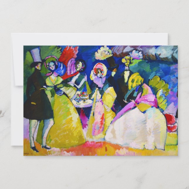 Gruppe Crinolines von Wassily Kandinsky Einladung (Vorderseite)