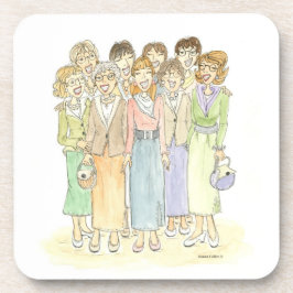 Gruppe der Damen Drink Coasters Untersetzer