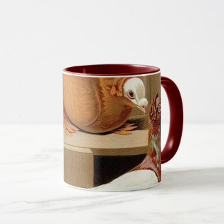 Gruppe der Extravaganten Tauben Kaffee Tasse
