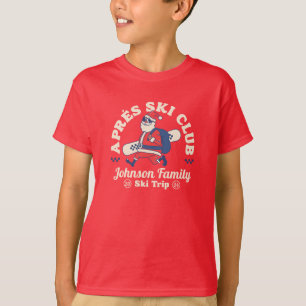 Gruppe der Familienfreunde Skitouren Snowboard T-Shirt