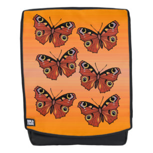 Gruppe der goldbraunen Monarchen Butterflies Orang Rucksack