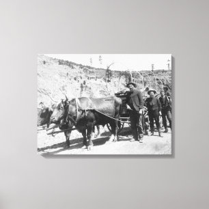 Gruppe der Goldprospektor-Fotografie Leinwanddruck