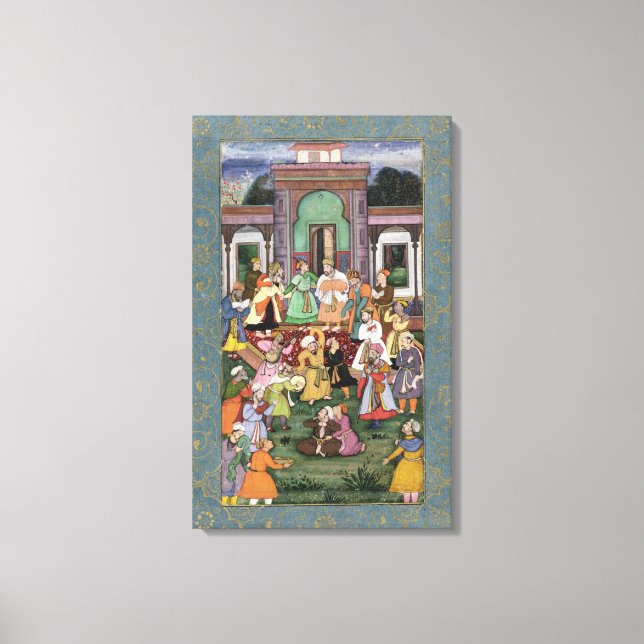 Gruppe der Pfeifgänger, aus der Großen Klippe Leinwanddruck (Vorderseite)