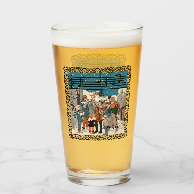 Gruppe der Sängermusiker in Street Corner Frame Glas (Vorne (Gefüllt))