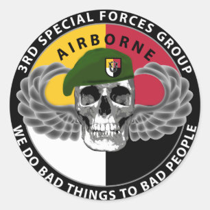 Gruppe der Spezialeinheiten Runder Aufkleber