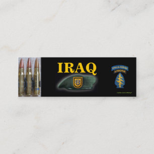 Gruppe der Spezialkräfte iraq vets son bookmarker Mini Visitenkarte
