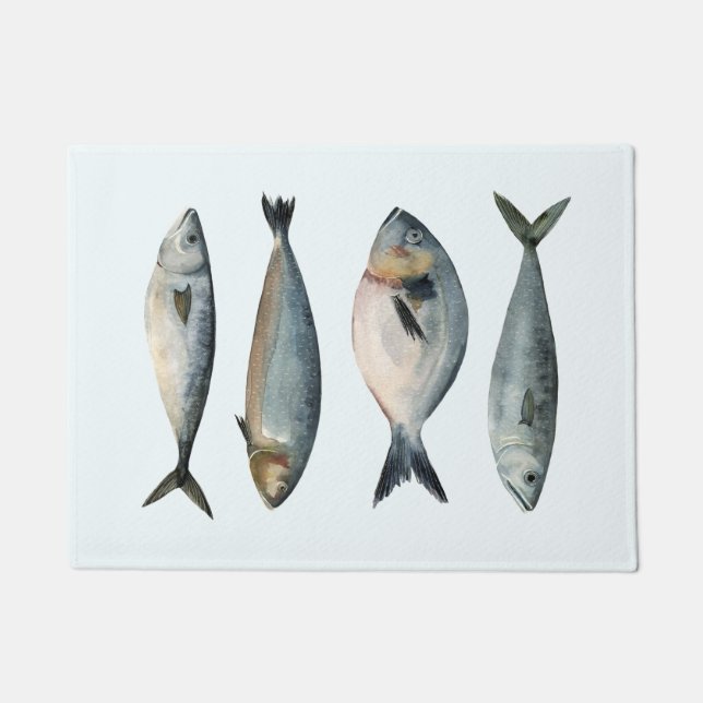 Gruppe der vier Fische Fußmatte (Vorderseite)