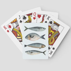 Gruppe der vier Fische Spielkarten