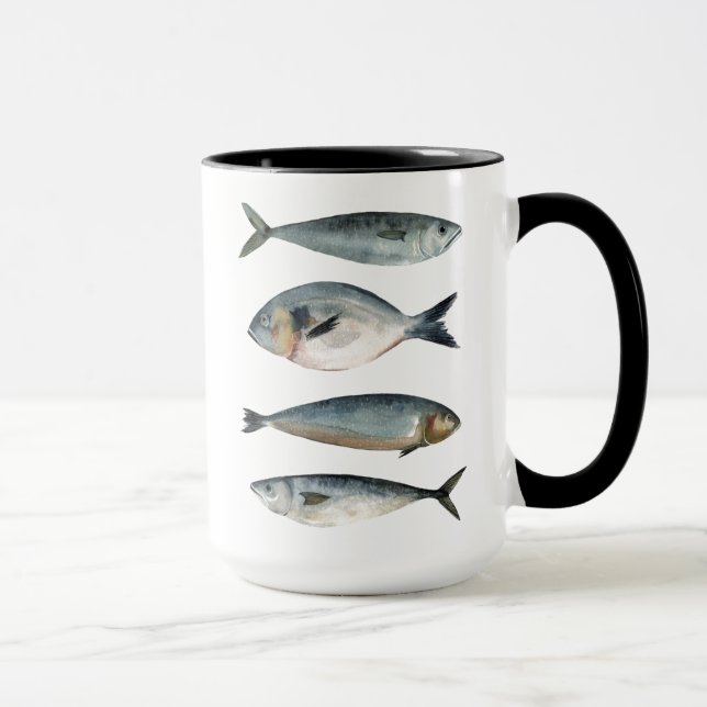 Gruppe der vier Fische Tasse (Rechts)